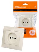 Розетка 2П 10А 250В слоновая кость 