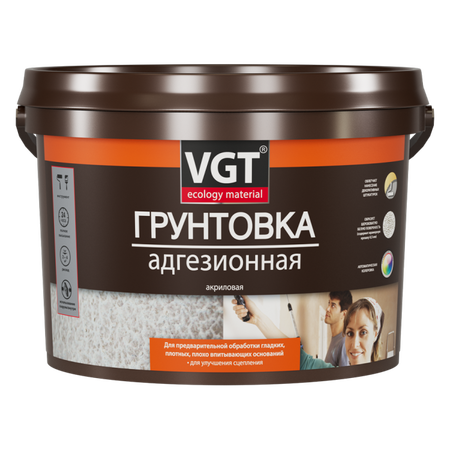 Грунтовка ВД-АК-0301 адгезионная акриловая ВГТ 8кг - СКЛАД13.РФ