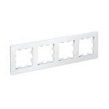 Рамка 4-постовая универсальная Atlas Design, белый, Systeme Electric - СКЛАД13.РФ