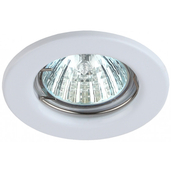 Светильник встраиваемый MR16 12V 50W белый ЭРА ST1 WH - СКЛАД13.РФ