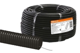 Труба гофрированная ПНД D20*100м с зондом легкая черная TDM - СКЛАД13.РФ