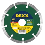 Диск алмазный отрезной сегментный по бетону 125мм Dexx Multi Universal - СКЛАД13.РФ