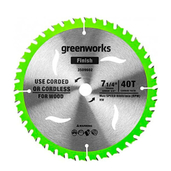 Диск пильный по дереву для циркулярной пилы Greenworks 184*20 мм 40T - СКЛАД13.РФ