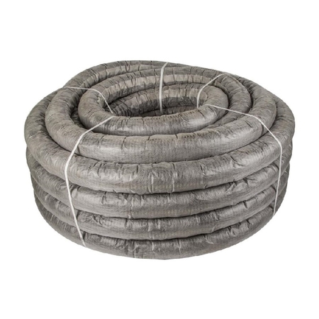 Труба дренажная перфорированная гофрированная в фильтре D200*40м - СКЛАД13.РФ