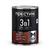 Грунт-эмаль по ржавчине 3в1 Престиж Зеленая 0,9кг  - СКЛАД13.РФ