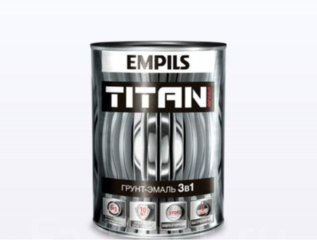 Грунт-эмаль по ржавчине Ореол Titan черный RAL9005 0.75кг - СКЛАД13.РФ
