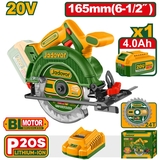 Пила дисковая аккумуляторная 20В 5200об/м диск 165мм JADEVER - СКЛАД13.РФ