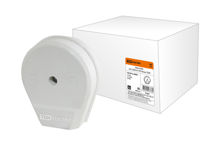 Вилка ВШ 32А 250В 2Р+РЕ белая TDM - СКЛАД13.РФ