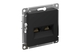 Розетка компьютерная 2-местная Atlas Design RJ45+RJ45 кат.5Е механизм Карбон - СКЛАД13.РФ