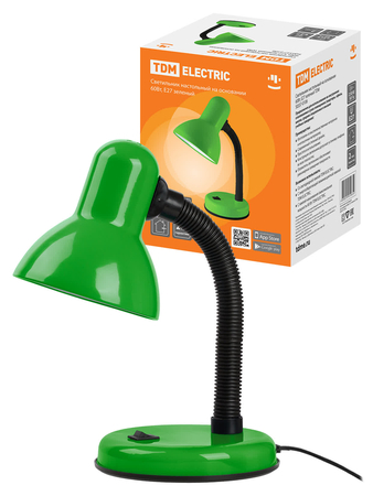 Светильник настольный на основании 60Вт, E27 зеленый TDM - СКЛАД13.РФ