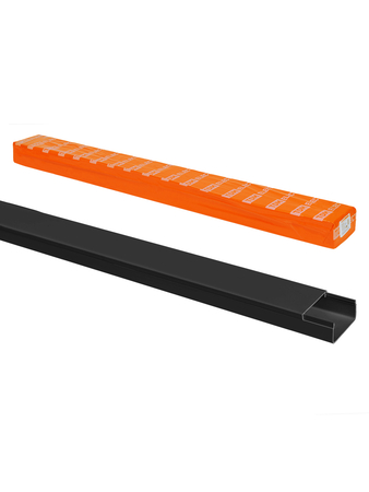 Кабель-канал 40х16 (2 м) чёрный TDM - СКЛАД13.РФ