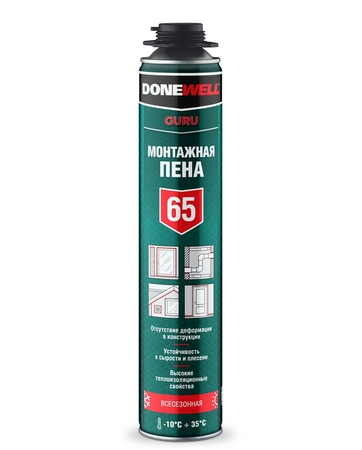 Пена монтажная профессиональная  всесезонная DONEWELL 65 1000мл - СКЛАД13.РФ