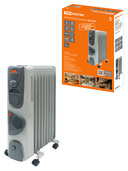 Масленый обогреватель МО-9ТВ 2000Вт 9 секций регулятор мощности 800/1200/2000+400Вт термостат TDM - СКЛАД13.РФ