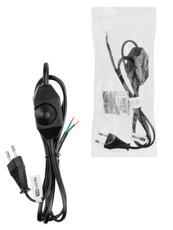 Шнур с плоской вилкой и светорегулятором 