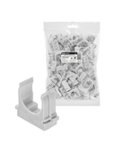 Крепеж-клипса для трубы 25 мм для прямого монтажа (100 шт.) серая TDM - СКЛАД13.РФ