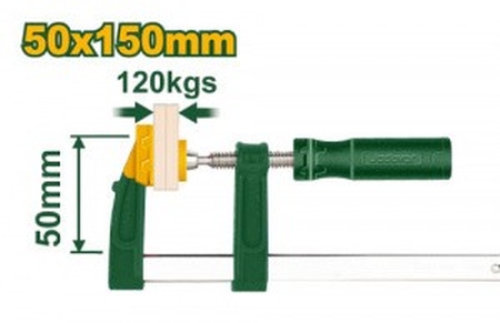 Струбцина тип F 50*150мм макс сжатие120кг JADEVER - СКЛАД13.РФ