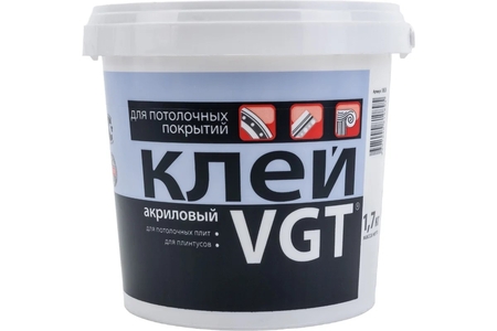 Клей акриловый для потолочных покрытий 1,7кг ВГТ - СКЛАД13.РФ
