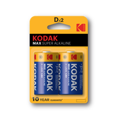 Батарейка Kodak LR20-2BL MAX SUPER Alkaline KD-2 - СКЛАД13.РФ