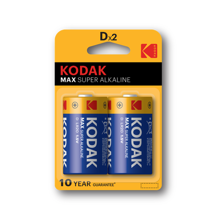 Батарейка Kodak LR20-2BL MAX SUPER Alkaline KD-2 (1шт) - СКЛАД13.РФ
