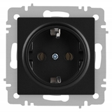 Розетка Intro Accent 6-202-05 2P+E Schuko 16А-250В IP20 СУ AL/CU антрацит - СКЛАД13.РФ