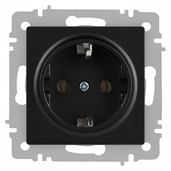 Розетка Intro Accent 6-202-05 2P+E Schuko 16А-250В IP20 СУ AL/CU антрацит - СКЛАД13.РФ