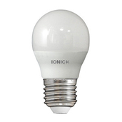 Лампа светодиодная IONICH шар ILED-SMD2835-G45-6Вт-540Лм-230В-4000К-E27 - СКЛАД13.РФ