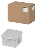 Распаячная коробка ОП 65х65х50мм, крышка, IP54, 4вх. TDM - СКЛАД13.РФ