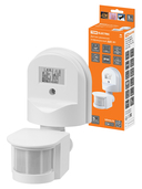 Датчик движения настенный ДДС-01 1100Вт, 5-900с, 2-12м, 5+Лк, 180гр, IP44, TDM - СКЛАД13.РФ