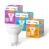 Лампа 42 серия светодиодная 42LED-PAR16-10W-230-4000K-G U10-38 165-265В - СКЛАД13.РФ