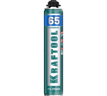 Пена монтажная пистолетная всесезонная выход до 65л KRAFTOOL Pro 65 850мл - СКЛАД13.РФ