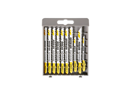 Пилки для лобзика 10шт T119BO T111C T101D T101AO + (T101B T144D T101BR)x2 Hanskonner H10-WOODSET1 - СКЛАД13.РФ