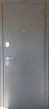 Дверь входная Family StaпdartMP Пpавая Чёрный муар R-5МДФ Белый coфт M-143 2050*860 LakobellBlack - СКЛАД13.РФ