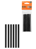 Клеевые стержни универсальные черные, 7 мм x 100 мм, 6 шт, 