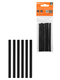 Клеевые стержни универсальные черные, 7 мм x 100 мм, 6 шт, 
