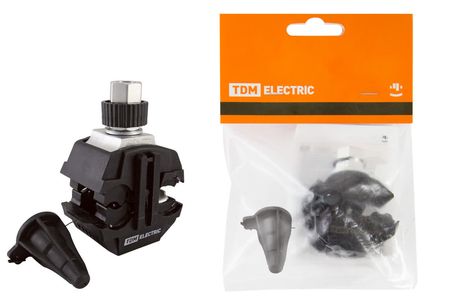 Зажим герметичный для ответвления от неизолированного проводника ЗГОНП 16-120/16-35 N640 TDM - СКЛАД13.РФ