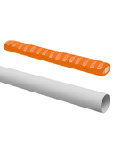 Труба гладкая жесткая ПВХ d 32 (72 м) длина 3 м, серая TDM - СКЛАД13.РФ