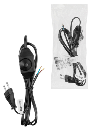 Шнур с плоской вилкой и светорегулятором 