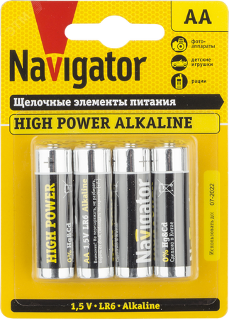 Батарейка Navigator NBT-NE-LR6-BP4 AA  - СКЛАД13.РФ