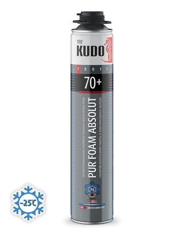 Пена монтажная профессиональная зимняя KUDO Arktika Nord Proff 70л 1000мл (-25С) - СКЛАД13.РФ