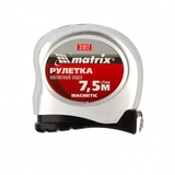 Рулетка Magnetic 7,5м*25мм магнитный зацеп Matrix - СКЛАД13.РФ