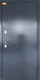 Дверь входная Бульдорс Mass 70 Правая Букле графит R-4 МДФ Дуб серый СК-3 mirror 2050*960 - СКЛАД13.РФ
