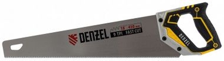 Ножовка по дереву 450мм 9 TPI металлопластиковая рукоятка зуб-3D Denzel - СКЛАД13.РФ