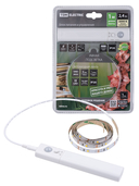 Умная подсветка SMD2835-30LED/m-IP20-5В-2,4Вт-3000 К(1 м), датчик движ., 4хААА TDM - СКЛАД13.РФ