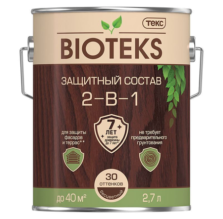 Антисептик Биотекс Орех 2,7л - СКЛАД13.РФ