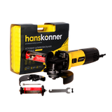 УШМ Hanskonner, 125мм,1100Вт, 4000-10000об/м, конст эл-ка, черт mod T,КЕЙС - СКЛАД13.РФ