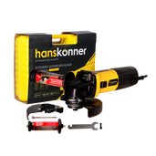 УШМ Hanskonner, 125мм,1100Вт, 4000-10000об/м, конст эл-ка, черт mod T,КЕЙС - СКЛАД13.РФ