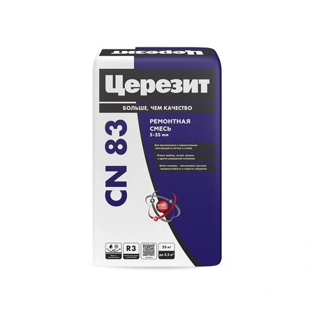 Ремонтная смесь для бетона Церезит CN 83 25кг - СКЛАД13.РФ