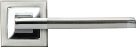 Ручка дверная RAP 17-S SN/CP Белый никель/хром Rucetti - СКЛАД13.РФ