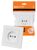 Розетка 2П 10А 250В белая 