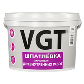 Шпатлевка акриловая для внутренних работ 7,5кг ВГТ - СКЛАД13.РФ